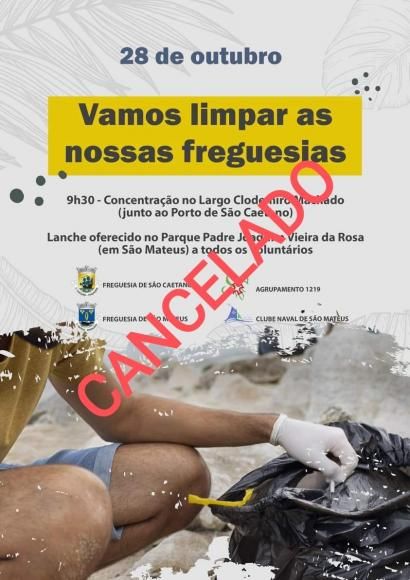 Vamos Limpar a Freguesia - Cancelado